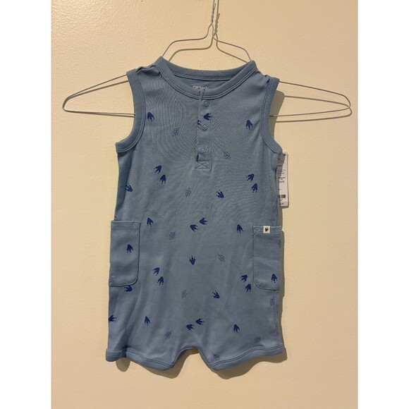 Carter's Other - NWT Carter's Blue Footprint Romper - 18M